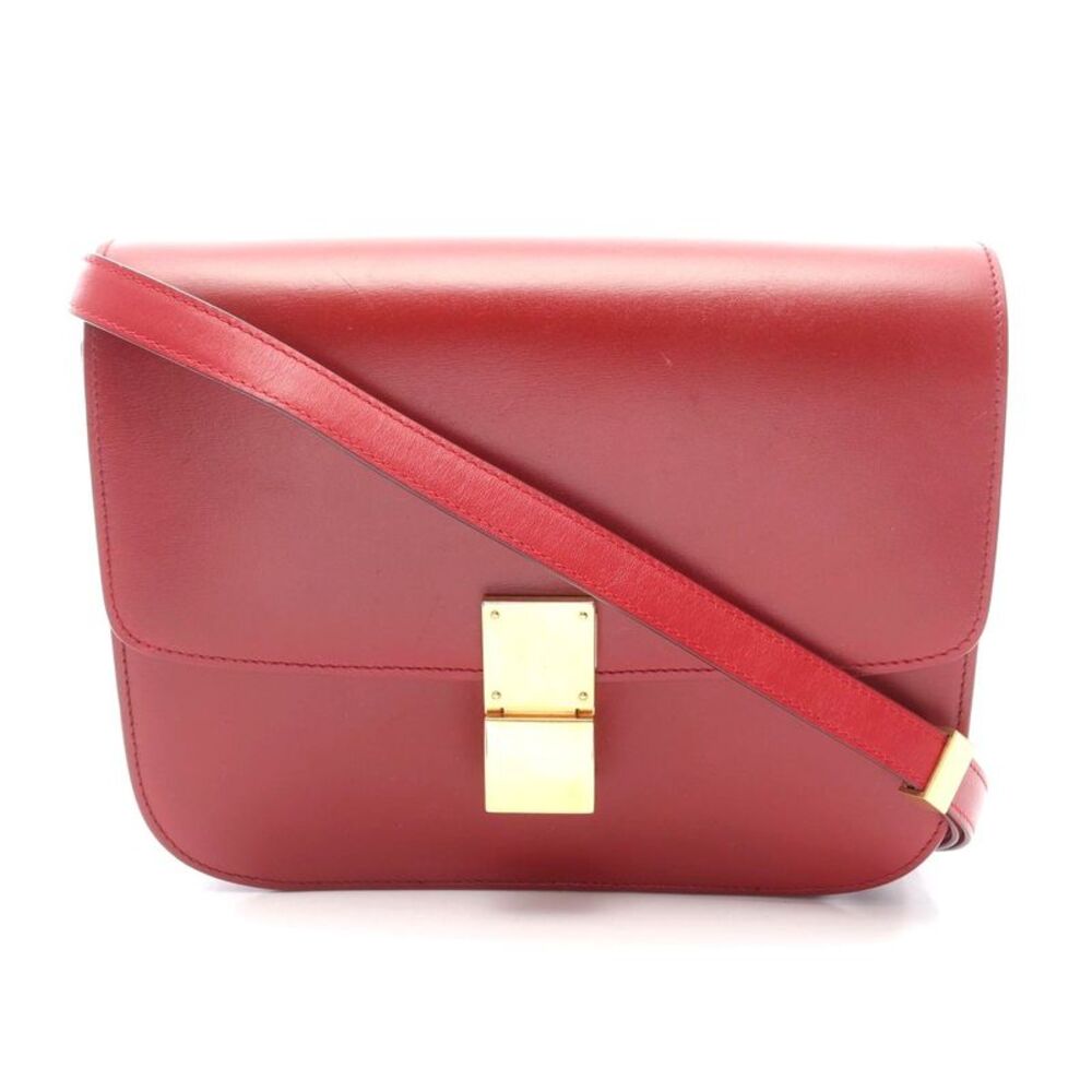 Celine Classic Box Medium Leather Shoulder Bag